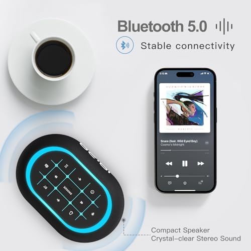 ANJANK Alarm Clock with FM Radio and Bluetooth Speaker
