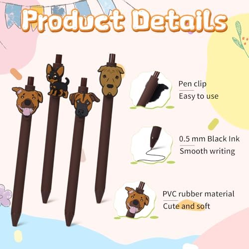 10 Pcs Kawaii Dog Theme Ballpoint Pens
