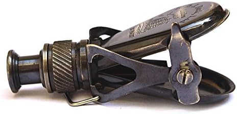Antique Brass R J Beck London Small Binocular with Leather Case