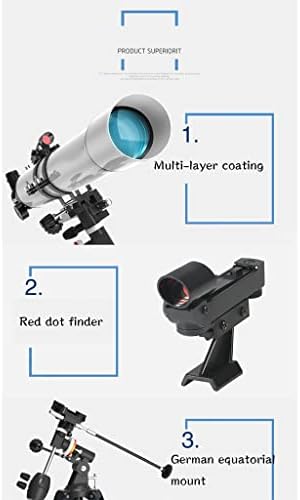 Refractor Telescope with 90 Degree Erect Prism and Tripod
