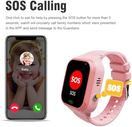 4G Kids Smart Watch with GPS Tracking and SOS Alarm