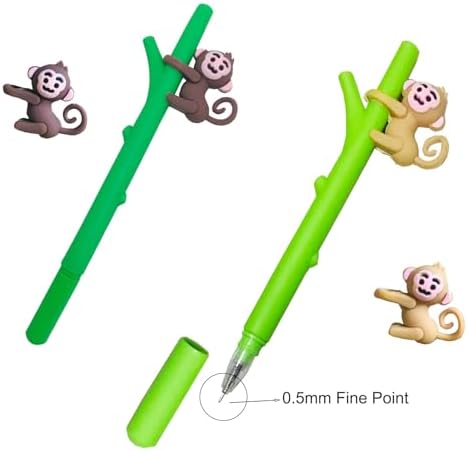 Cute Monkey Gel Ink Pens 20 Pack