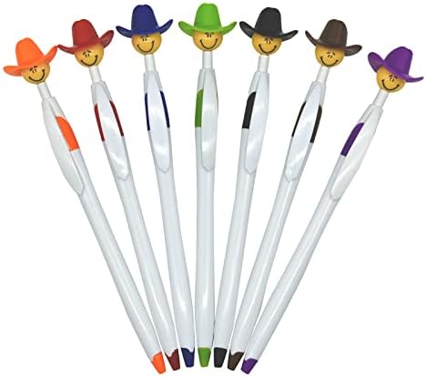 28PCS Cowboy Hat Ballpoint Pens Fun Gift for School Office Party