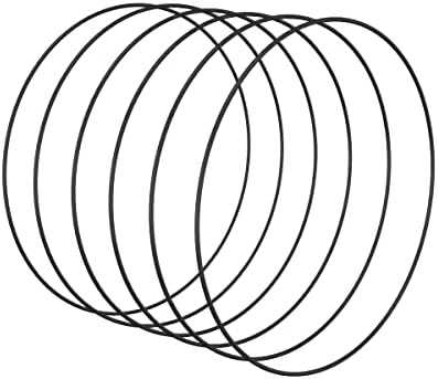 Worown 6 Pack 10 Inch Black Metal Hoops for Crafts