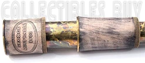 Single Barrel Brass Monocular for Bird Watching and Traveling