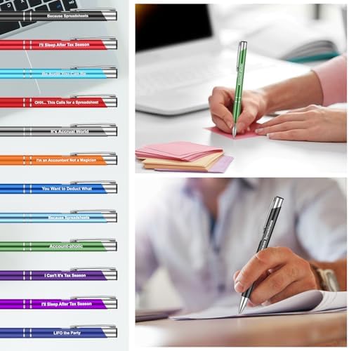 24 Pcs Funny Accountant Pens with Quotes