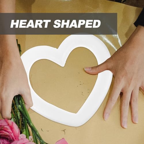2PCS Foam Heart Rings DIY Craft Supplies Christmas Decor