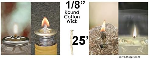 Dans Daughters 18 Round Cotton Wick 25 Long
