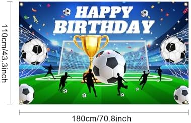 Mocsicka Soccer Birthday Photo Backdrop Banner