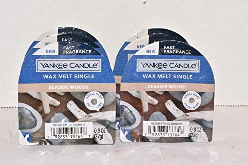 Yankee Candle Lot of 6 Seaside Woods Wax Melt Singles Fast Fragrance
