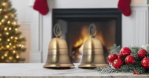 Antique Gold Brass Bells for Home and Festival Decor