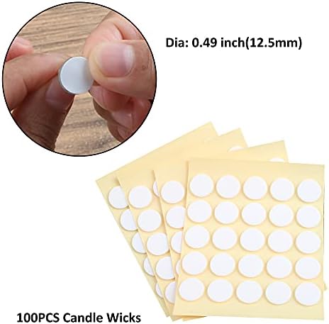 MILIVIXAY 6 Inch Candle Wick Bundle