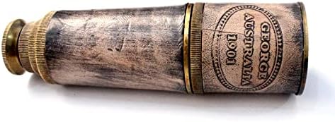 Single Barrel Brass Monocular for Bird Watching and Traveling