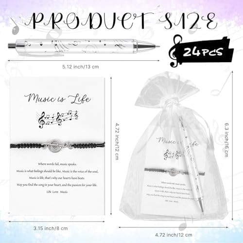 EYNDYN 24 Piece Music Gift Set for Men and Women