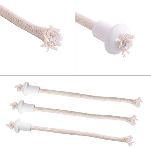 7Pcs Wine Bottle Wicks with Ceramic Holder