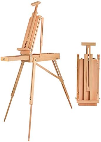 Adjustable Folding Artist Easel with Drawer for Studio and Outdoor Use