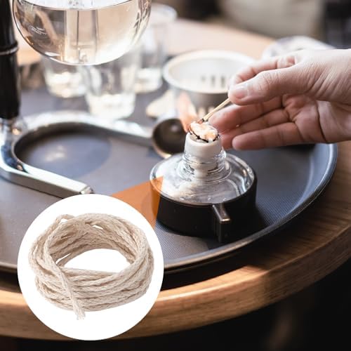 PAGOW 656 Feet Cream Candle Wicks Roll for DIY Crafts