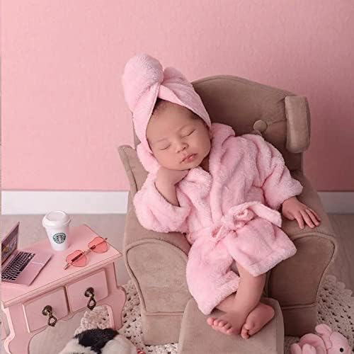 Soft MG House Baby Bathrobe Photography Set