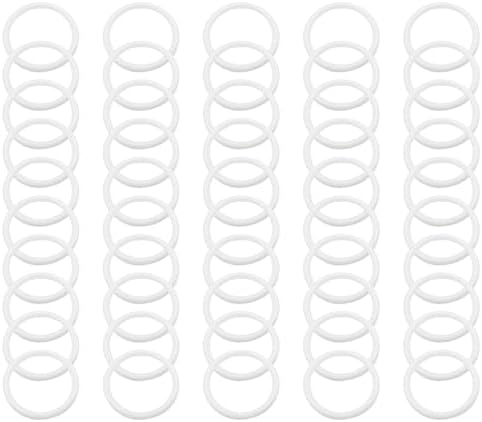 50 Pack 3 Inch Plastic Rings Hoops for Crafts DIY