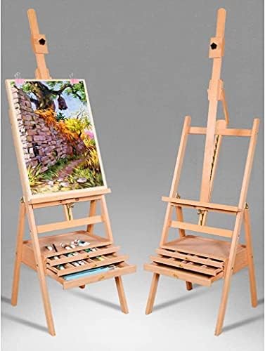Adjustable Height Artist Easel with Storage Drawer