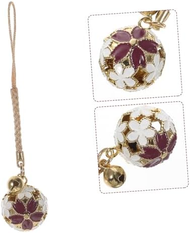EXCEART DIY Hollow Cherry Blossom Japanese Bells Hanging Decor