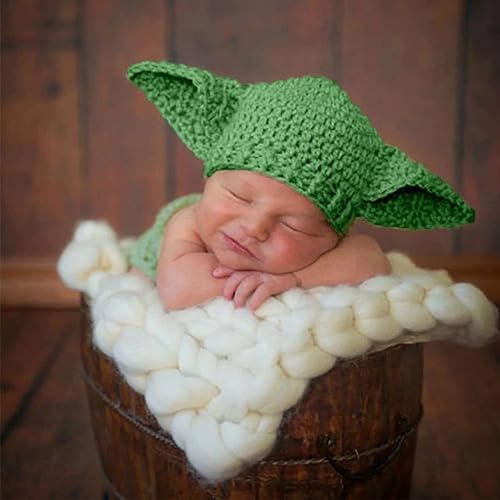 SPOKKI 3PCS Newborn Baby Hat Knit Posing Prop Set