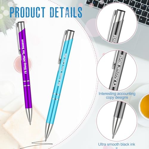 24 Pcs Funny Accountant Pens with Quotes