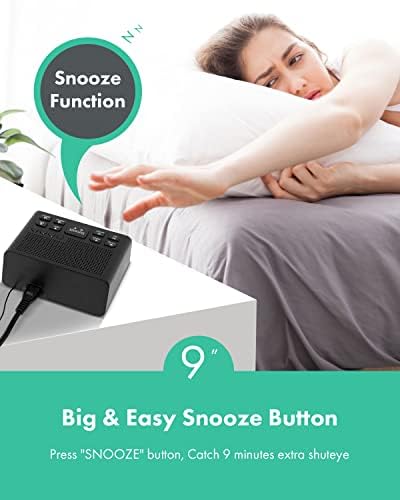 Jingsense Digital Alarm Clock Radio with AMFM Radio and Sleep Timer