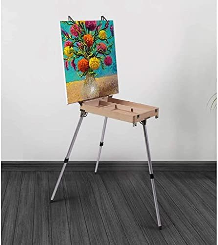 Artist Easel Stand Portable Aluminum Tripod Easel for Painting and Display