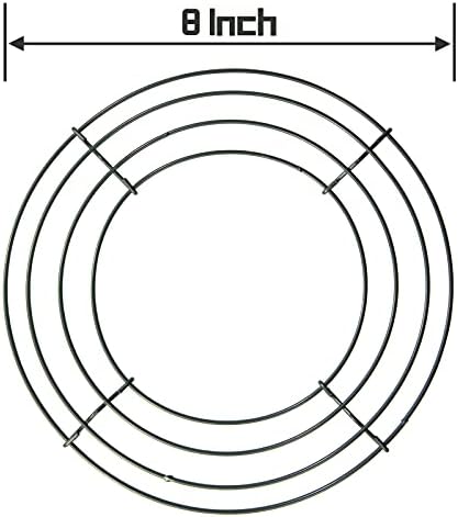 UND 8 Inch Green Wire Wreath Frame for Crafting