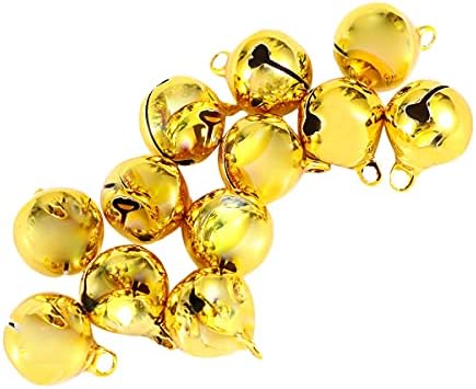 ABOOFAN 100pcs Mini Metal Jingle Bells Christmas Decoration