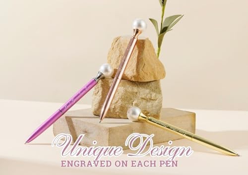 Innobeta Pearl Decorated Metal Pens Set of 3