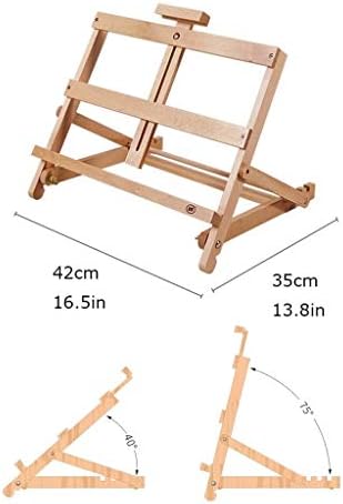 Wood Painting Stand Portable Slope Adjustable Art Easel
