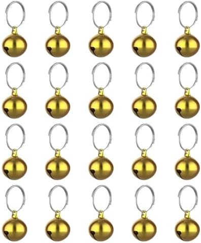 20 Pcs 16mm Pet Collar Bells with Ring