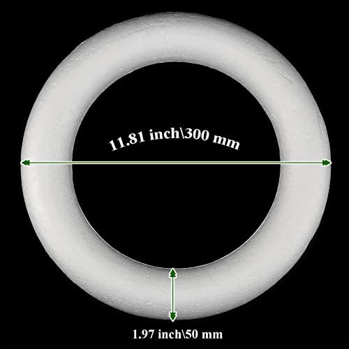 3 Pack 12 Inch Craft Foam Wreath for DIY Projects