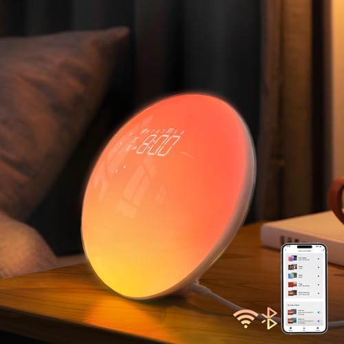 Dekala Smart Sunrise Alarm Clock with Wake Up Light and White Noise
