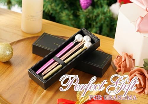 Innobeta Pearl Decorated Metal Pens Set of 3