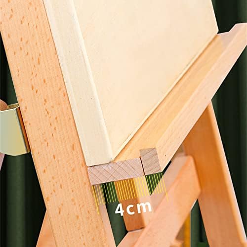 Adjustable Wooden H-Frame Art Easel with Storage Drawer