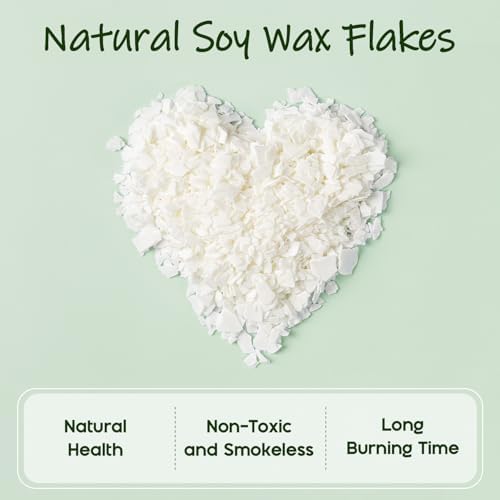 UNOTENA Soy Wax Flakes 10LB Natural Candle Making