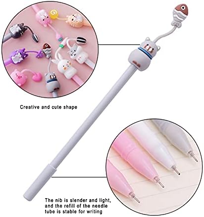 COMAIK 16 Pcs Cartoon Animal Gel Ink Pens for Kids