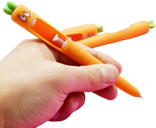 Maydahui 8 Pcs Funny Screaming Carrot Gel Pens