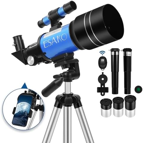 ESAKO Telescope for Kids and Beginners with 3 Eyepieces