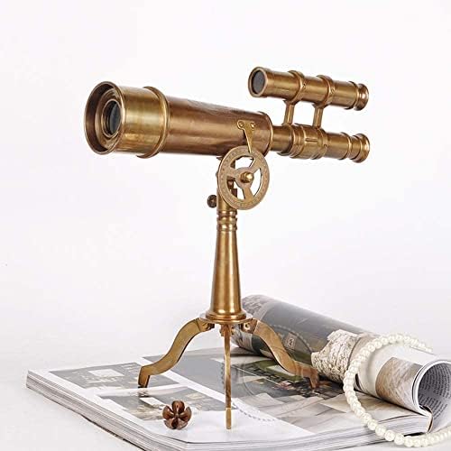 Retro Brass Telescope Ornament for Home Decor