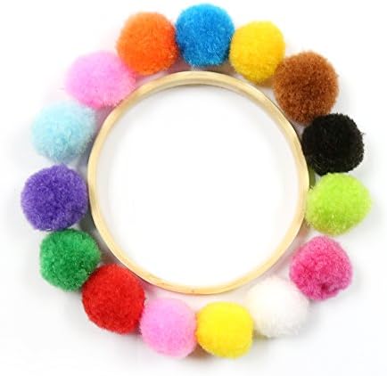 Caydo 400 Pcs Assorted 1 Inch Pom Poms Craft Supplies