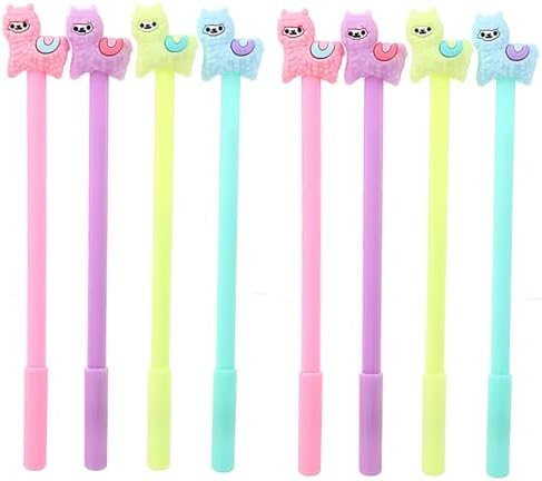 YYaaloa 28pcs Alpaca Shaped Gel Ink Pens 05mm Black
