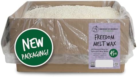 Freedom Soy Wax Beads for Candle Melts Making 45lbs