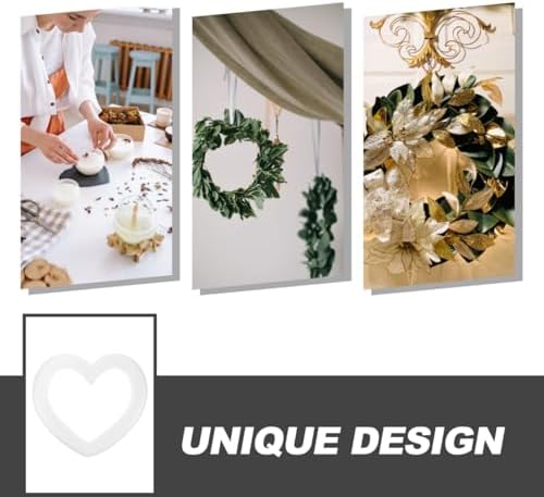 2PCS Foam Heart Rings DIY Craft Supplies Christmas Decor