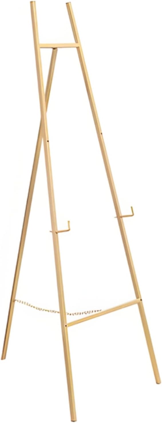 Adjustable Gold Folding Easel Stand 148cm Tall