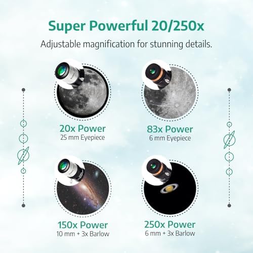 Slokey Discover The World Telescope for Astronomy for Adult Beginners