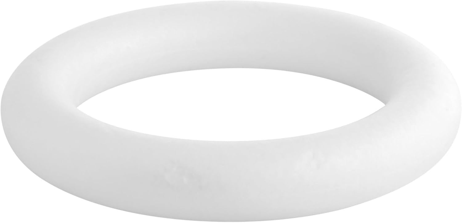 4 Pack Foam Wreath Forms 10 Inch White